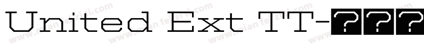 United Ext TT字体转换